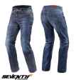 Dames motorjeans Seventy model SD-PJ4 Regular fit blauw (met Aramid Kevlar inzetstukken) - Blauw, XS