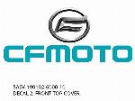 DECAL 2, CAPAC FRONTAL SUPERIOR - 5ASV-190102-6000-10 - CFMOTO