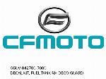 DECAL KIT, FUEL TANK RH DECO GUARD - 6GUV-042700-7000 - CFMOTO