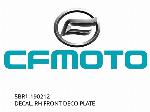 DECAL, RH FRONT DECO PLATE - 5BR1-190212 - CFMOTO