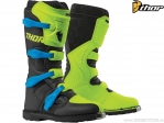 Descrição da peça da motocicleta: Botas enduro / cross Blitz XP (amarelo / preto / azul) - Thor