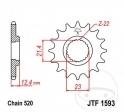 Előtengely JTF1593.14 (520 lépés) - Yamaha YFM 250 R YFM25R ('08-'15) / YFM 250 R SE Special Edition YFM25RSE ('09) - JM