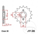 Előtengely JTF289.15 (lépés 530) - Honda FT 500 / CB 250 K / 250 G / 350 K / 360 G / 400 A / N / T / CL 350 K / CM 400 T - JM