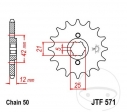 Előtengely JTF571.15 (530 lépés) - Yamaha XJ 550 ('81-'84) / XJ 600 H ('91-'98) / XJ 600 N ('91-'98) / XS 400 DOHC ('82-'84) 