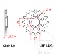 Előtengelyes fogaskerék JTF1423.15 (520 lépés) - Suzuki GSX-R 1000 / 1000 A 30. évfordulós ABS / 1000 A ABS / R 1000 A UF 