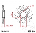 Előtengelyes hajtókar JTF444.17 (525 lépés) - Suzuki GSX-R 1000 A / GSX-R 1000 RA / GSX-R 1000 RZA / GSX-R 1000 ZA ABS - JM