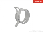 Elastic Steel Fuel Hose Clamp Set of 10 Pieces, Width 12mm and Clamping Range 27-30.2mm - JM