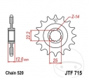 Első hajtókar JTF715.12 (520 lépés) - Gas Gas EC 400-450 FSE / Halley 450 R / HP 300 2T / HP 450 4T / MC 250 / Pampera 450 -