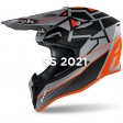 Enduro / Cross Helm für Kinder - Airoh WRAAP YOUTH MOOD ORANGE MATT: Größe - XS