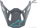 Enduro / cross Radium helmvizier (grijs / turquoise mat) - Alpinestars