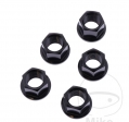 Ensemble d'écrous de pignon arrière 5 pièces 12 x 1.25 mm JMP - Honda CB 500 / 1000 / 1100 / 1300 / 500 / 600 / 750 / 900 / C