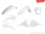 Ensemble de plastique blanc - KTM EXC 125 / EXC 200 E / EXC 250 E / EXC 300 E / EXC 450 ie / EXC 500 ie ('14-'16) - Polisport