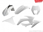 Ensemble de plastique blanc - KTM EXC 125 / EXC 250 E / EXC-F 350ie 4T / EXC 450ie / EXC-F 250ie 4T ('12-'13) / EXC 200 ('12) - 