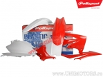 Ensemble de Plastique (Blanc / Rouge) - Honda CRF 250 R ('11-'13) / CRF 450 R ('11-'12) - Polisport