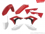 Ensemble de Plastique Rouge/Blanc - Honda CRF 250 R ('18-'19) / Honda CRF 450 R ('17-'19) - Polisport