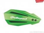 Ensemble de plastique vert de rechange pour protections de mains Bullit - Polisport