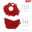 Ensemble de protection de couvercle d'embrayage et d'allumage rouge Polisport - Honda CRF 250 R ('18-'21) - JM