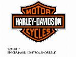 ENTRETOISE, COMMANDE MANUELLE, COURTE, NOIR - 12400111 - Harley-Davidson