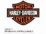 ENTRETOISE, COMMANDE MANUELLE, LONGUE, NOIRE - 12400110 - Harley-Davidson