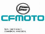 ETICHETĂ DE NUME COMERCIALĂ - 5HYV-190005-1A00-10 - CFMOTO