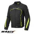 Férfi motoros dzseki Racing Seventy nyár/tél modell SD-JR65 szín: fekete/fluor sárga - Fekete/fluor sárga, XL