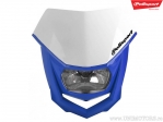 Faro con maschera Halo bianco/blu - Polisport