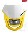 Farol (incluindo máscara - amarelo branco) enduro - universal - Halo halogênio - Polisport - JM