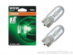 Farol sem soquete W5W W2.1X9.5D ULTRA LIFE 12V 5W conjunto blister 2 peças - Osram