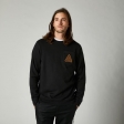 Felpa con cappuccio casual Shinbone Crew Fleece [Nero]: Taglia - M