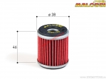 Filtru ulei Red Chilli (diametru 38mm / inaltime 46mm) - Aprilia Leonardo 125 H2O 4T '96-'98 (Rotax) - Malossi