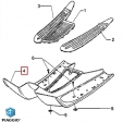 Floor fairing (footrest support) original - Lavender 523 pigmented - Vespa ET2 / ET4 2T-4T 50-125-150cc - Piaggio