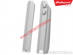 Fork guard protectors (white) - Yamaha YZ 125 / YZ 250 ('96-'04) / YZ 250 F 4T ('01-'04) / YZ 426 F / YZ/WR 400 F - Polisport