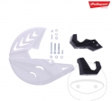 Front brake disc guard white Polisport - Honda CRF 250 R ('15-'21) / Honda CRF 450 R ('15-'22) - JM