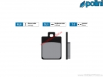 Front brake pads (35.5x48.8x7mm) - 174.0014.F - Polini