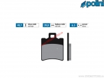 Front brake pads (39.8x49.7x6.5mm) - 1740010.F - Polini