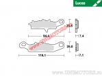 Front brake pads (left caliper) MCB757SI sintered SI - Lucas TRW