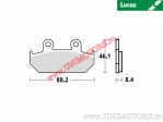 Front brake pads - MCB571 organic - Lucas TRW