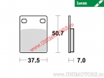 Front brake pads - MCB577 organic - Lucas TRW