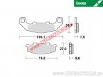 Front brake pads - MCB586 organic - Lucas TRW