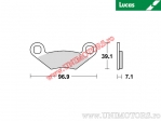 Front brake pads - MCB619 organic - Lucas TRW