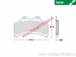 Front brake pads - MCB655 organic - Lucas TRW