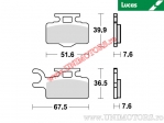 Front brake pads - MCB714SI sintered SI - Lucas TRW