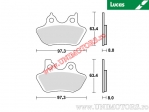 Front brake pads - MCB777SV sintered SV - Lucas TRW