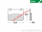 Front brake pads - MCB849SRM sintered SRM - Lucas TRW