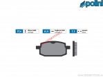 Front brake pads original (61x27.6x7.3mm) - Polini