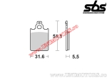 Front brake pads - SBS 117CT (carbon technology) - (SBS)