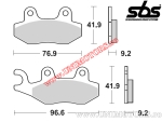 Front brake pads - SBS 163HF (ceramic) - (SBS)