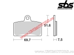 Front brake pads - SBS 189MS (metallic / sintered) - (SBS)