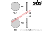 Front brake pads - SBS 524HF (ceramic) - (SBS)