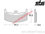 Front brake pads - SBS 552HF (ceramic) - (SBS)